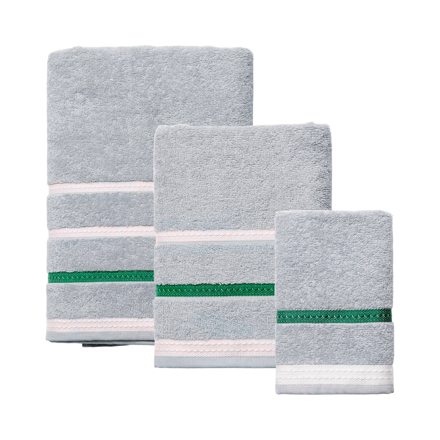 Set Toallas 450gsm 100% Algodón - Baño (70x140cm), Tocador (30x50cm), Manos (50x90cm)_0