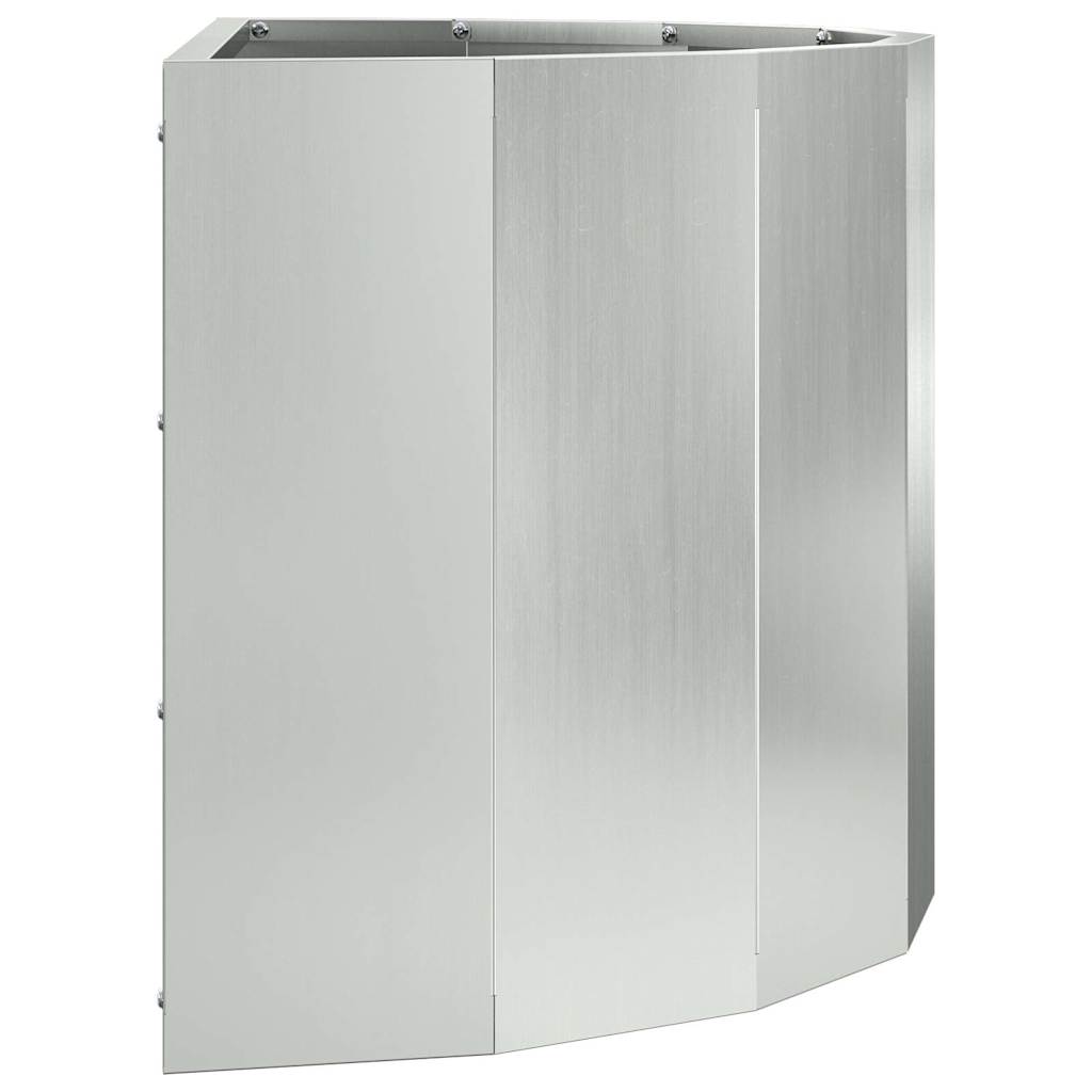 Jardinera Plateado 60 X 30 X 35 Cm Acero Galvanizado_5