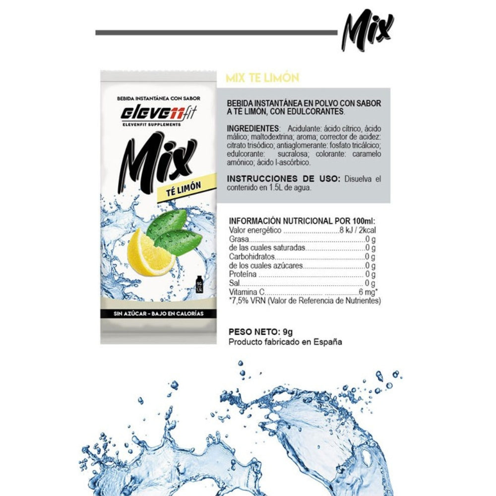 Saborizante Mix Sabor Te Limon 24 Sobres de 9g Eleven Fit_1
