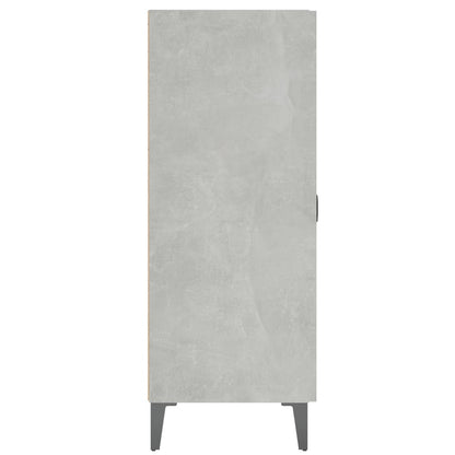 Aparador De Madera De Ingeniería Gris Hormigón 69,5x34x90 Cm / Vetonek_0
