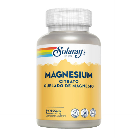 Citrato de Magnésio Solaray 90 cápsulas
