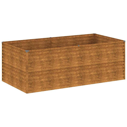 Jardinera De Acero Corten 196x100x69 Cm_0