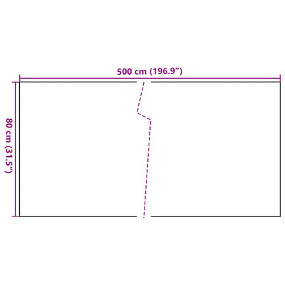 Toldo Para Balcón Ratán Sintético Blanco 500x80 Cm / Vetonek_4