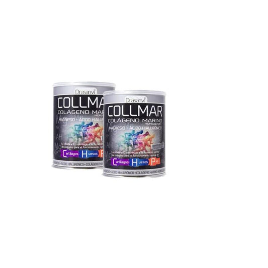 Embalagem de 2 Colagénios Marinhos Collmar com Magnésio Drasanvi, 300 g