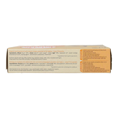 Bolachas com óleo essencial de laranja (8-10 meses) Babybio 120 g