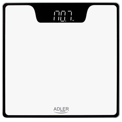 Báscula De Baño Digital Alta Precisión 180kg, Pantalla Led Apagado Automático, Vidrio Templado Adler Ad8174w Blanco_5