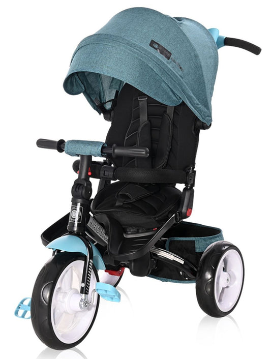 Triciclo Evolutivo Jaguar Con Capota , Asiento Giratorio 360º Y Ruedas Eva Green Luxe_0