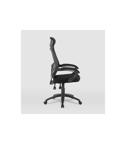 Silla De Oficina Erika En Negro. Alto: 114,5-122,5, Ancho: 62, Fondo: 58._5