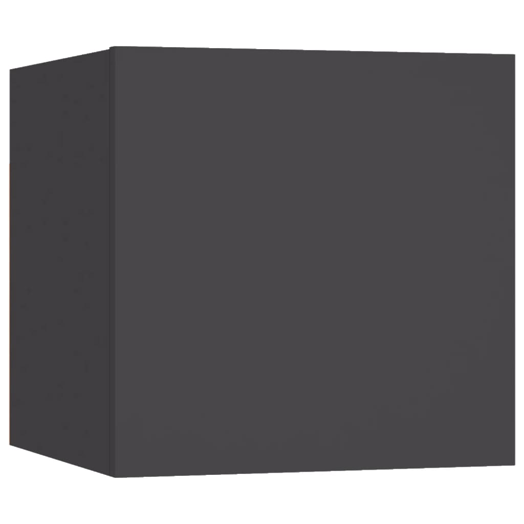 Mesitas De Noche 2 Uds Madera Ingeniería Gris 30,5x30x30 Cm_3
