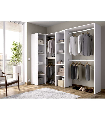 Vestidor De Rincón Luz 2 Color Blanco 228cm (ancho) 79.4 Cm (fondo) 187 Cm (alto)_1