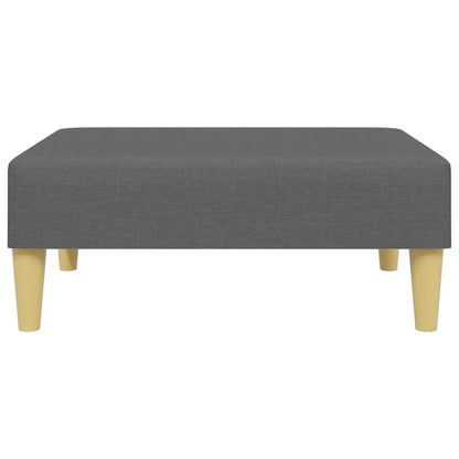 Sofá Cama 2 Plazas Y Almohadas Taburete Terciopelo Gris Oscuro / Vetonek_5