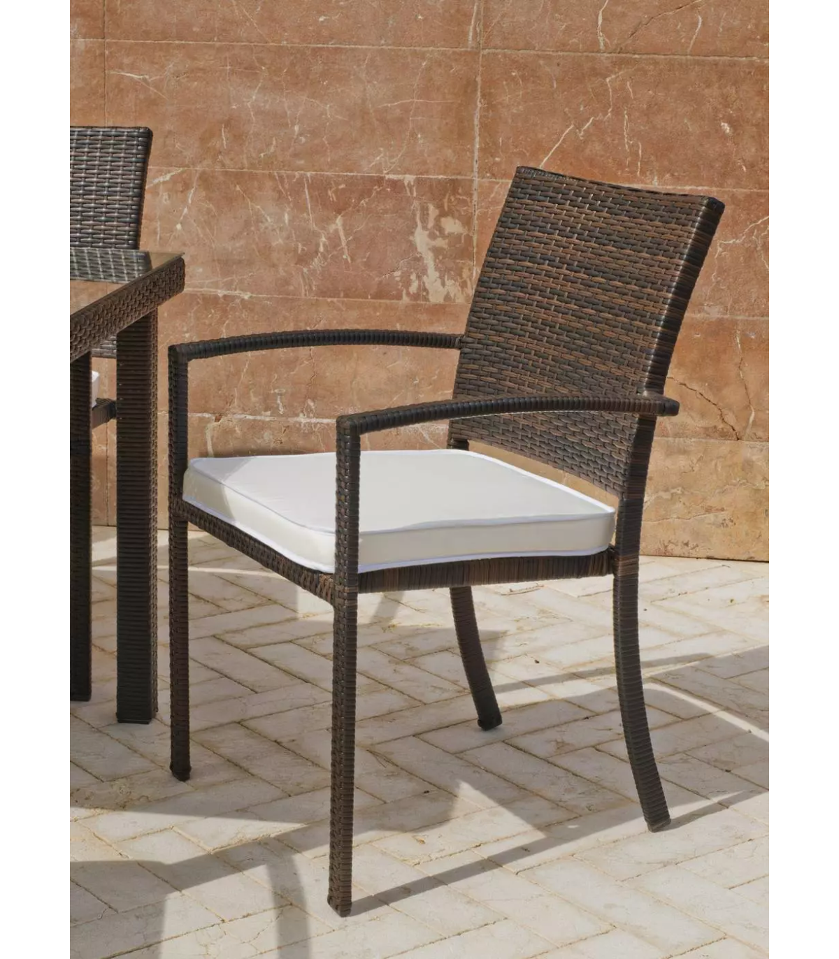 Conjunto De Mesa Y 6 Sillones Con Cojines Para Terraza O Jardin Mosaico Montecarlo/bahia-200/6._2