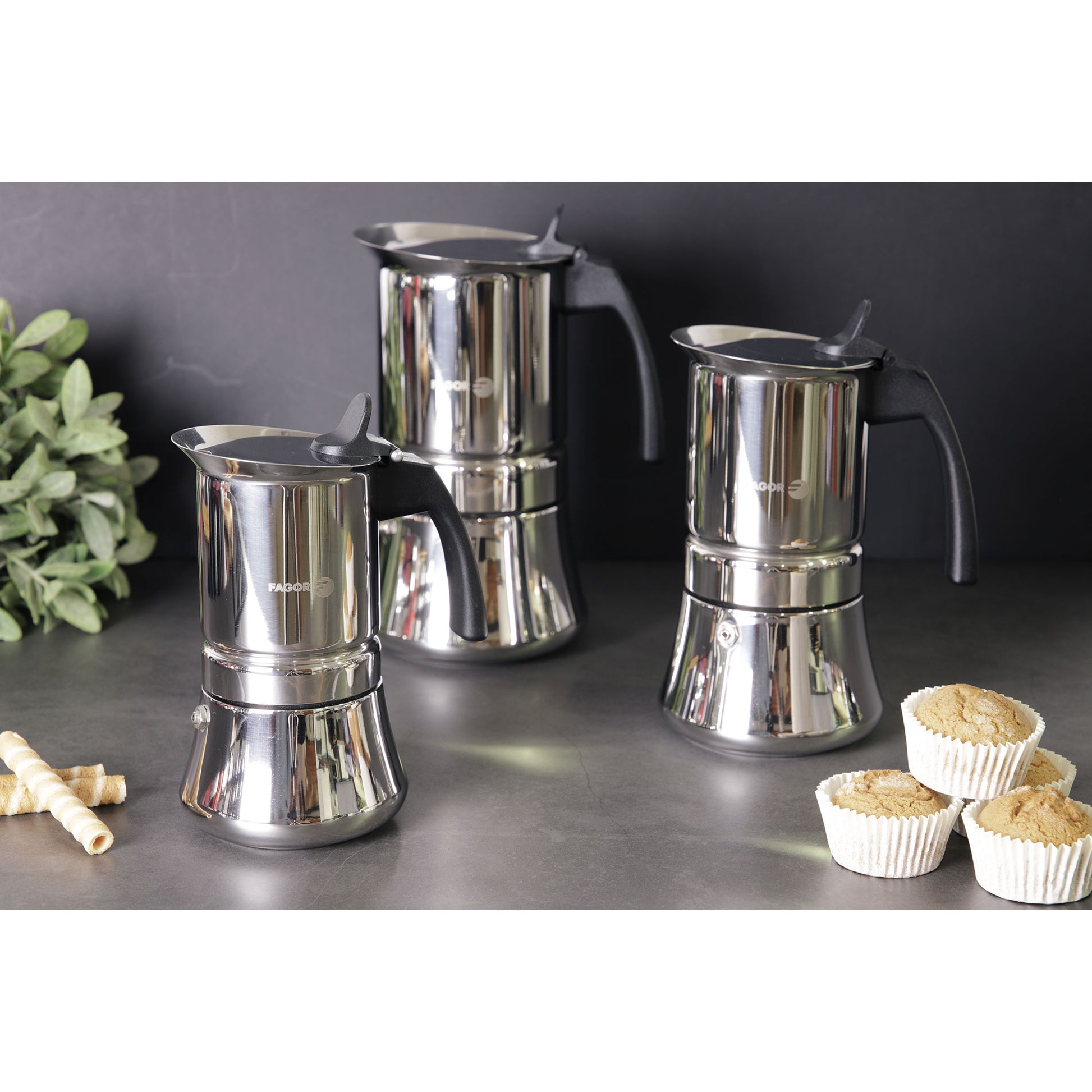 Cafetera Inox Etnica 6 Tazas Acero Inoxidable 18/10 Fagor_5