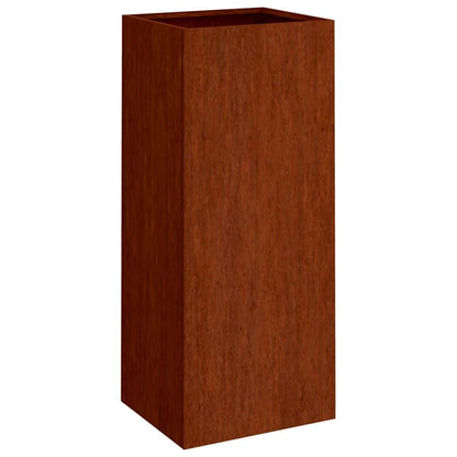 Jardinera De Acero Corten 32x29x75 Cm_0