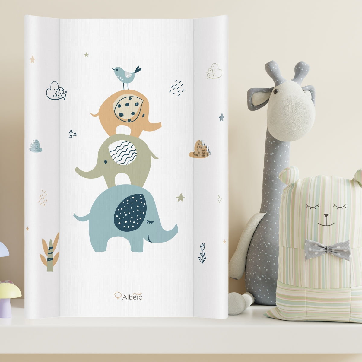 Basic Cambiador Base Rígida 70x47cm Cuna Y Cómoda 2 En 1 Albero Mio | Estable En La Cuna, Práctico En La Cómoda_2