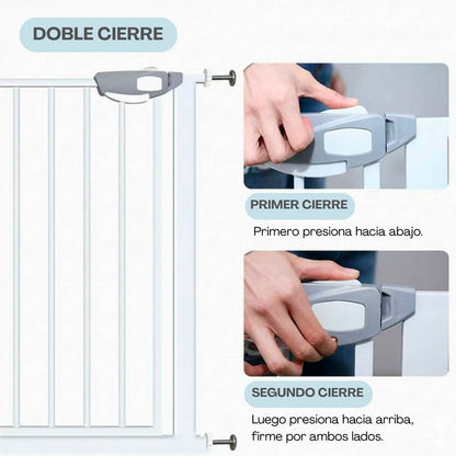 Bathby | Extensión De 10 Cm Para Valla De Seguridad Infantil Y Para Mascotas, Color Blanco_1