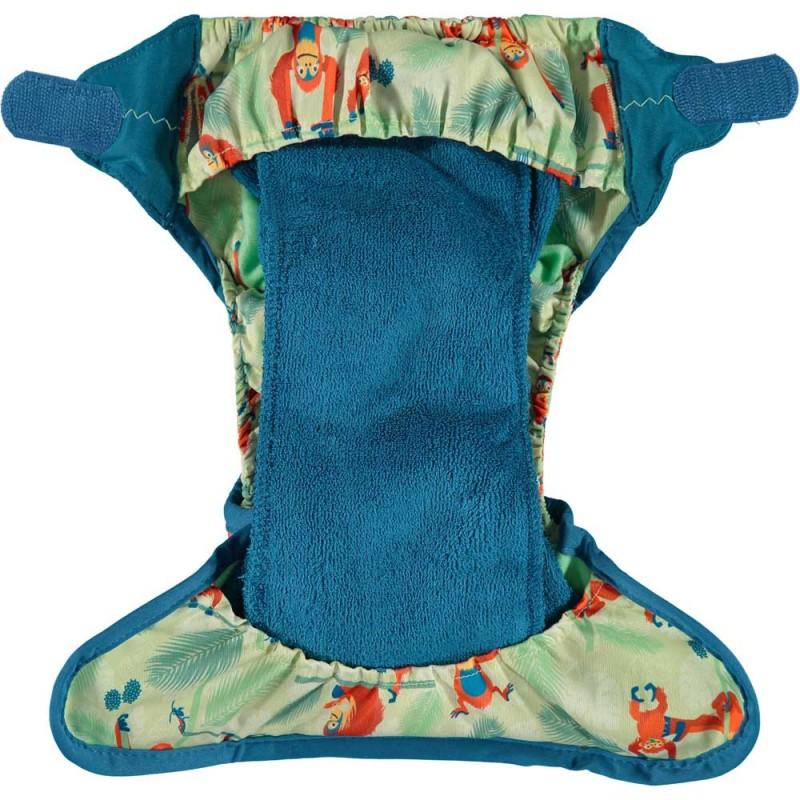 Fralda reutilizável de bambu com velcro pop-in Orangutan Close Parent