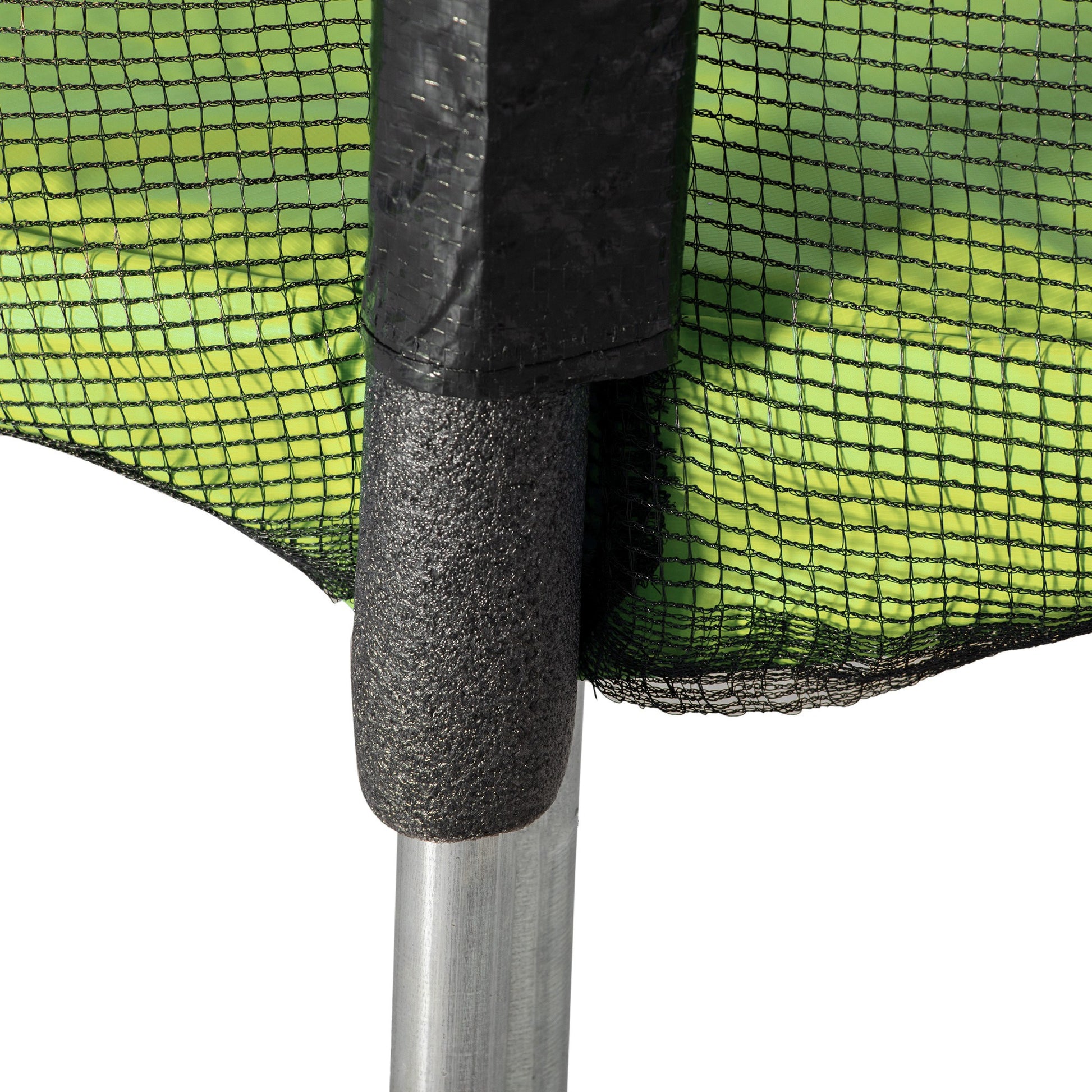 Homcom Cama Elástica Jardín Ø223 Cm Con Red De Seguridad Interior Exterior Verde_3