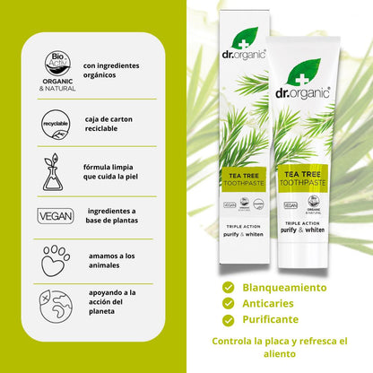 Pasta de dentes de melaleuca biológica Dr. 100ml