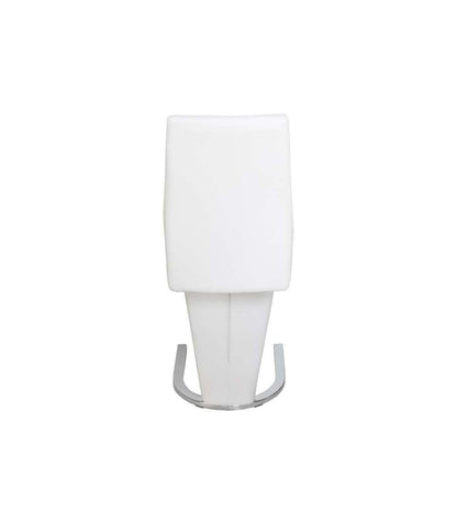 Pack De 2 Sillas Unique Tapizadas En Tejido Pu Blanco, 100cm(alto) 43cm(ancho) 62cm(largo)_3