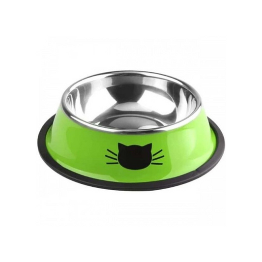 Edipets Comedero Para Gatos De Acero Inoxidable Verde_0
