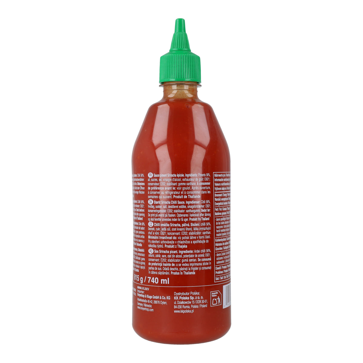 Molho de pimenta Sriracha tradicional Uni-Eagle 815g sem MSG – cremoso e picante ao estilo tailandês