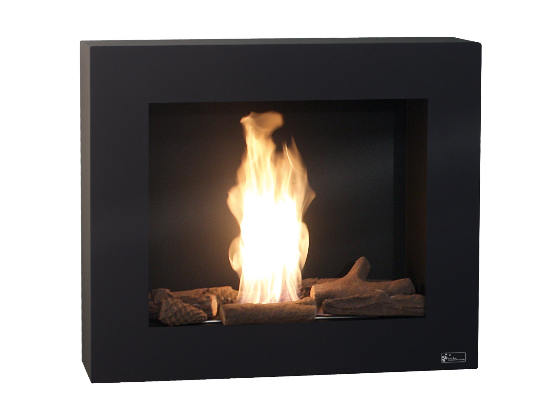 Chimenea De Etanol Negra Con Leños Decorativos Bestbio Af-bb Purline_0