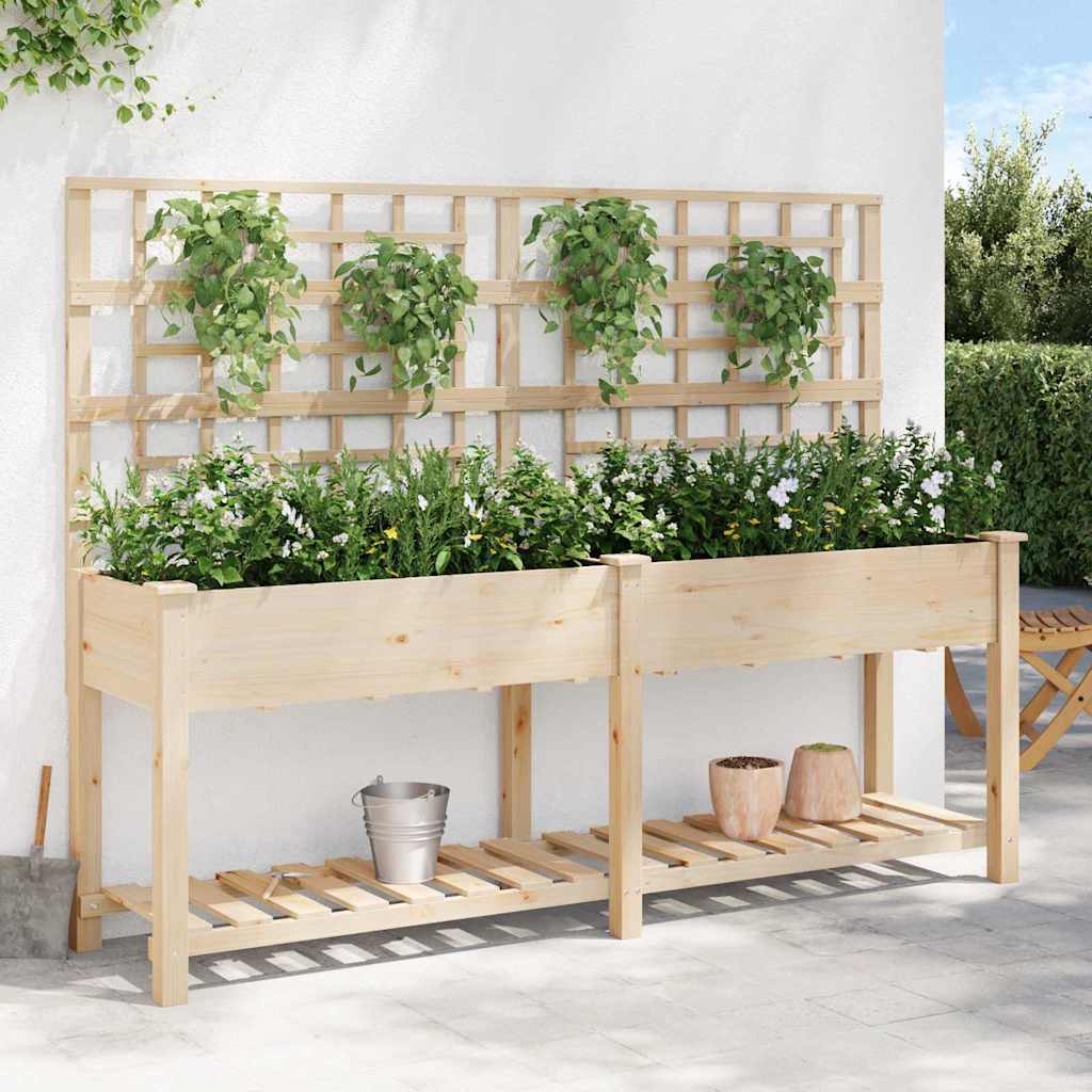 Macetero De Jardín Beige 203,5 X 54 X 152,5 Cm_3