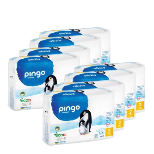 Pack Poupança Fraldas T2 (3-6kg) Pingo 336 Unidades