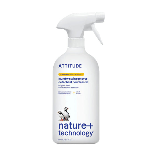 Attitude Citrus Spray Tira-Nódoas para Roupa 800 ml