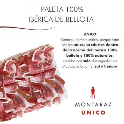 Montaraz® Caja Regalo Gourmet | 6 Loncheados De Paleta 100% Ibérica De Bellota Envasados Al Vacío (600gr) De Salamanca_1