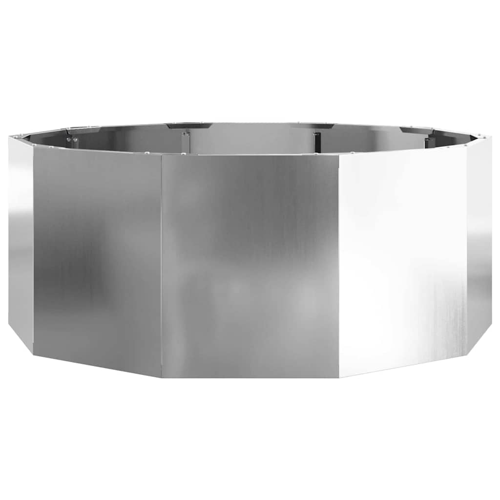 Jardinera Plateado 90 X 90 X 35 Cm Acero Galvanizado_4