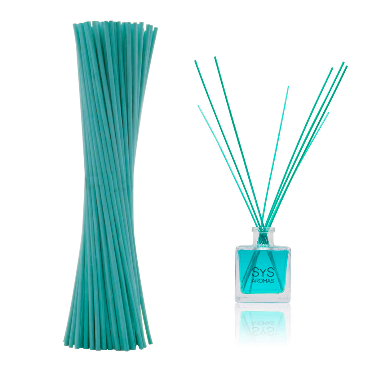 Varillas Difusor SYS 50 Uds | Ratán Natural Azul | Mikado | Alta Absorción | 2,5 mm X 25 cm_1