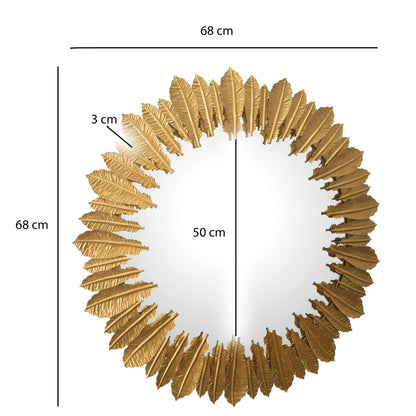 Espejo De Pared Plumas 68 Cm_3