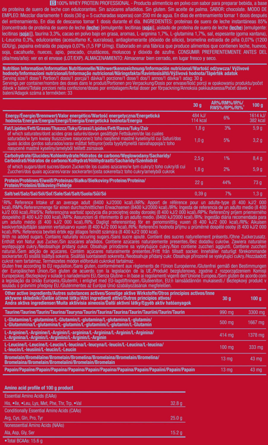 100% Whey Protein Professional - 1kg - Chocolate - Proteina De Suero Whey - Scitec Nutrition_5