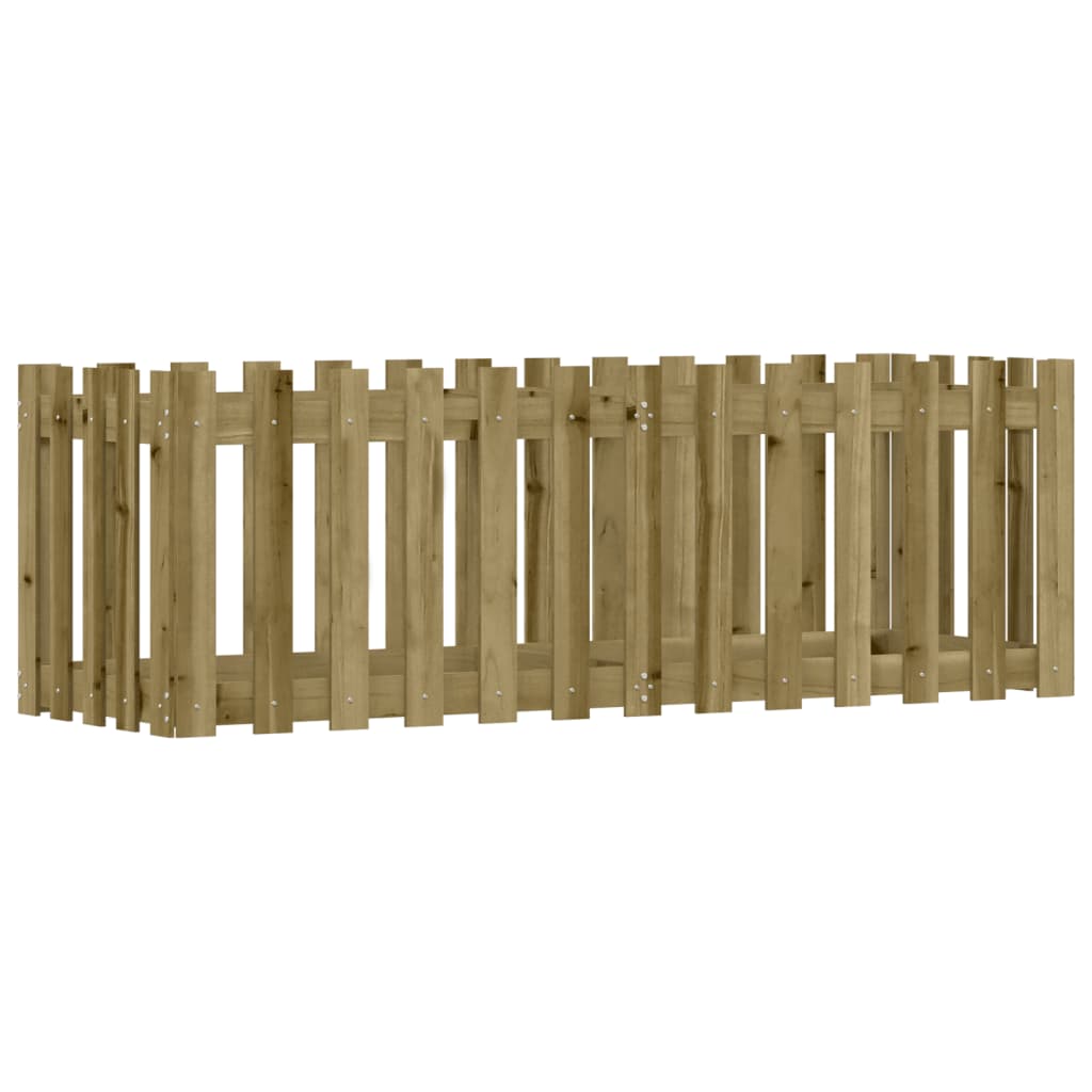 Arriate Elevado Jardín Valla Madera Impregnada Pino 150x50x50cm_0