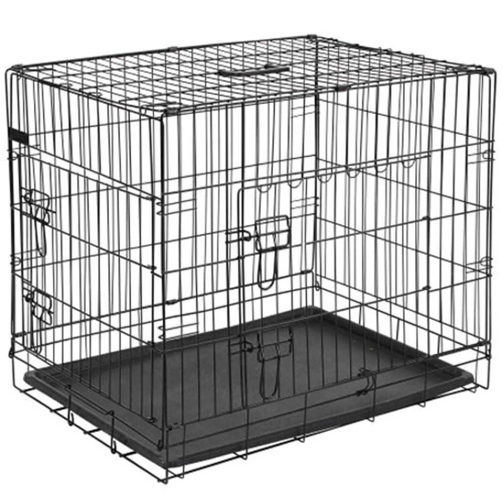 @pet Transportín Para Perros Metal Negro 92,5x57,5x64 Cm 15003_1
