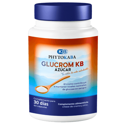 Glucrom Kb 60 Cápsulas A Base De Cromo Y Zinc_0