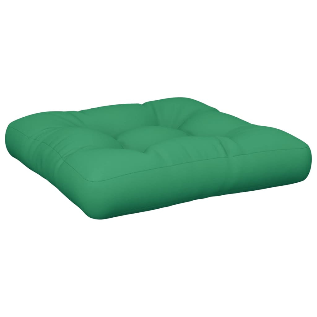Vidaxl Cojines Para Palets 2 Unidades Tela Verde_4