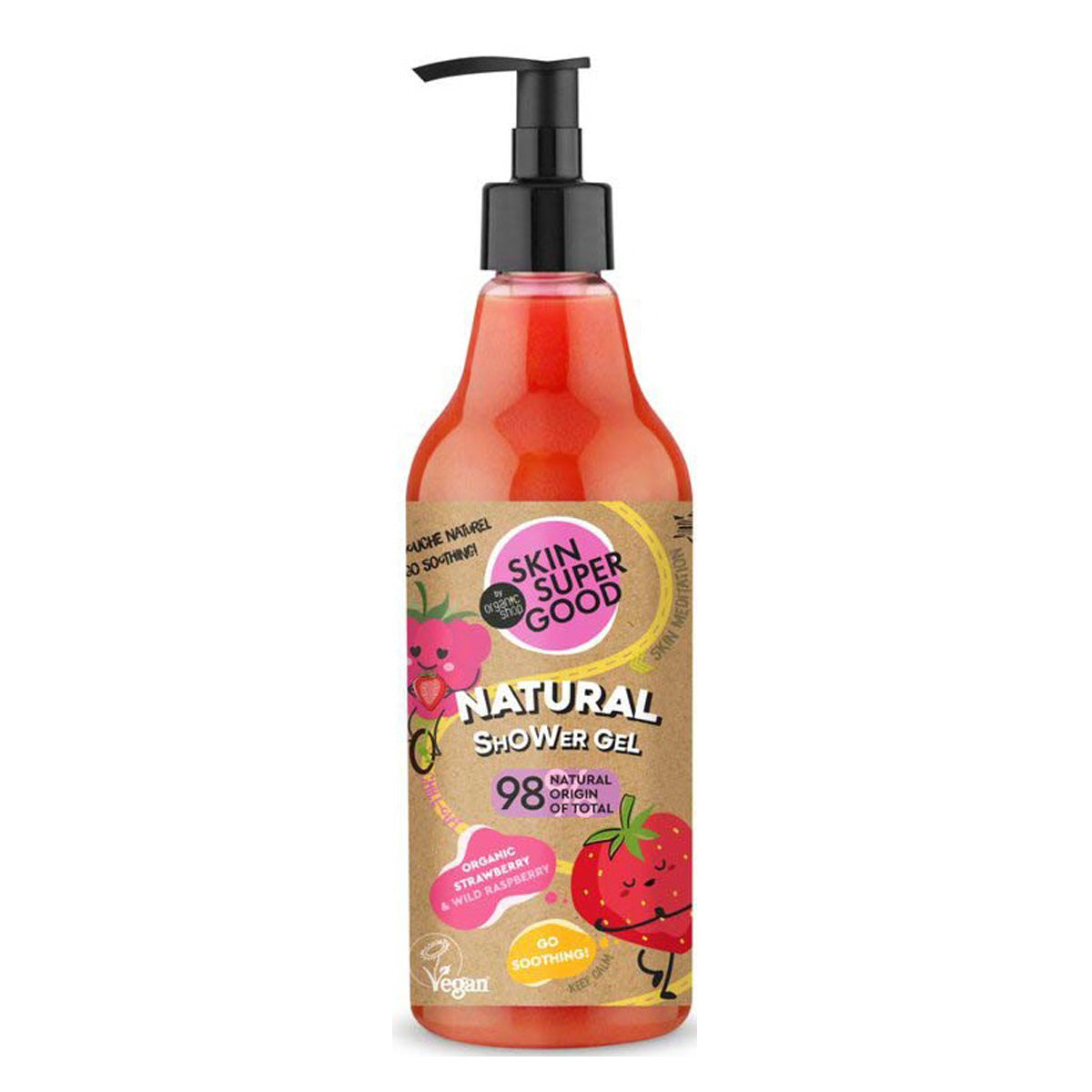 Gel de banho natural “GO SOOTHING!”, PELE SUPER BOM, 500 ml