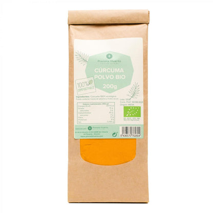 Cúrcuma em pó ECO Planeta Huerto (saco de 200g)