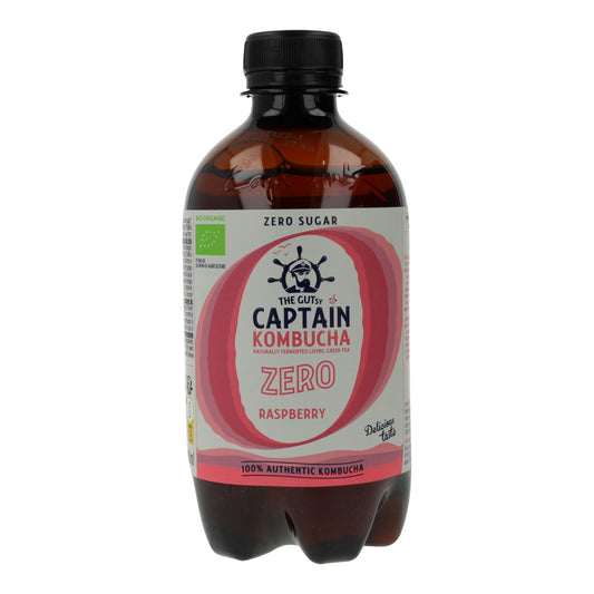 Captain Kombucha Zero Framboesa Biológica 400 ml