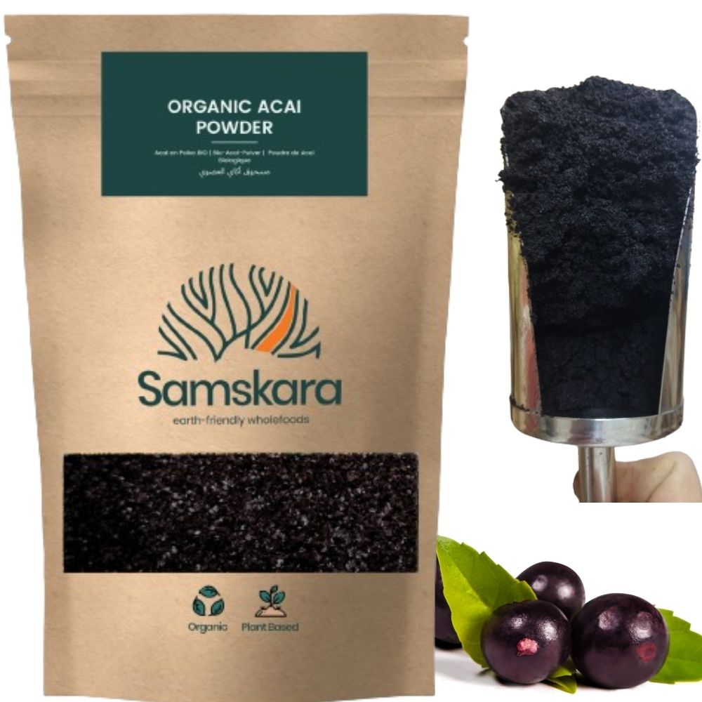 Açaí Liofilizado En Polvo Bio - 500g | Superalimento Ecológico Vegano Para Batidos, Smoothies Y Zumos_0