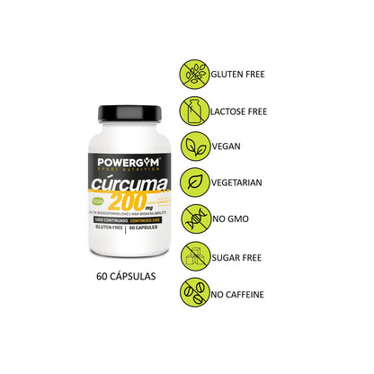 Cúrcuma Powergym 60 cápsulas