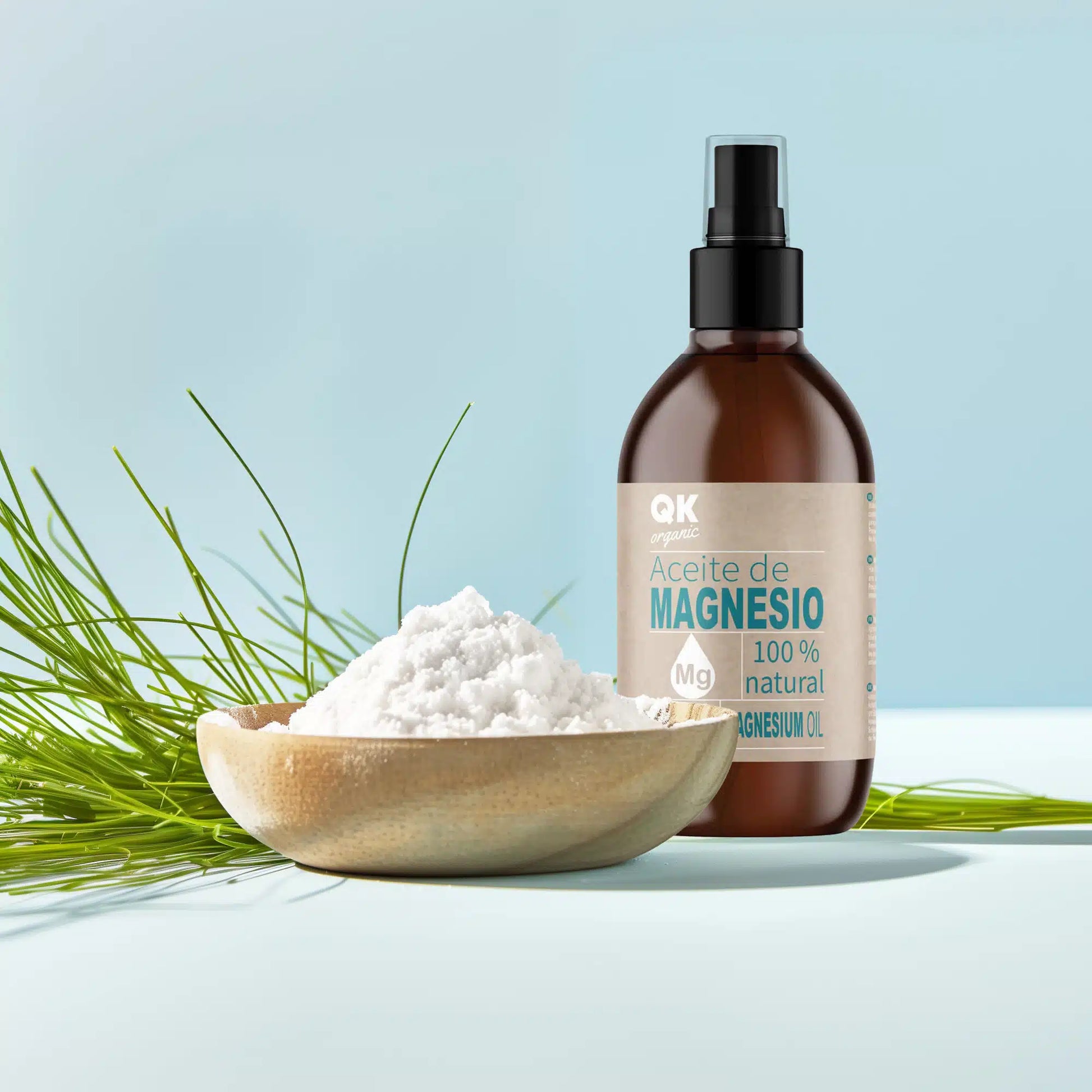 QKnatur - Aceite De Magnesio Spray Bio 100% Puro 250ml. - Para Deportistas, Relajación Muscular y Dormir Bien_1