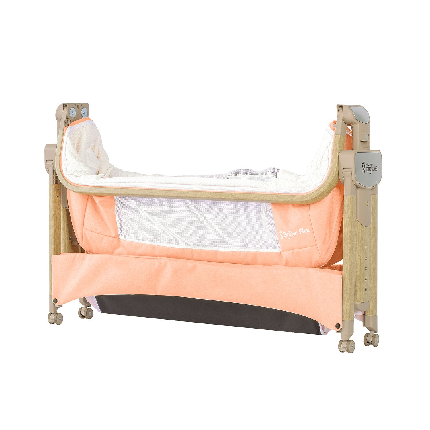 Minicuna De Colecho Plegable Bigtoes Flex Peach Deco_2