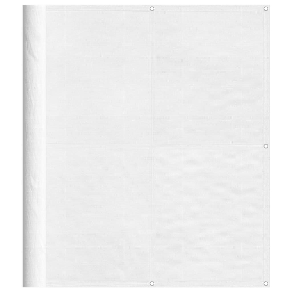 Vidaxl Pantalla De Balcón 100% Poliéster Oxford Blanco 120x1000 Cm_0