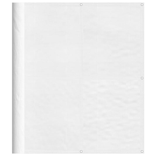 Vidaxl Pantalla De Balcón 100% Poliéster Oxford Blanco 120x1000 Cm_0