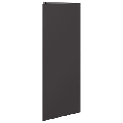 Jardineras Triangulares 2 Uds Acero Negro 30x26x75 Cm_5