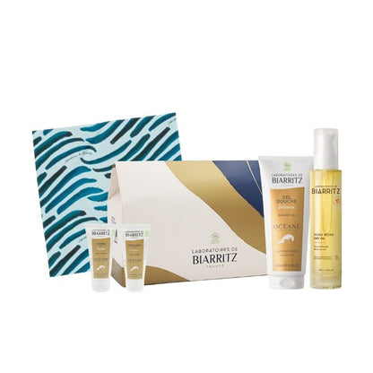 Caja regalo cuidado corporal Sensorial REGALO furoshiki Laboratoires de Biarritz